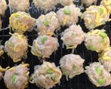 A picture of step 6 of Bursting with Edamame! Shumai Dumplings with Wings.