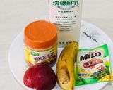 Foto langkah ke 1 dari resep Chocolate peanut butter milk Shake.