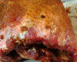 A picture of step 5 of Apple juice ribs or Labor day ribs.
