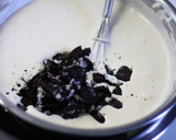 A picture of step 6 of White Chocolate & Oreo Cookie Mousse Coffee Flavored.