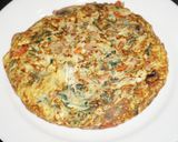 Foto del paso 3 de la receta: TORTILLA DE CHAMPIÑONES, ESPINACA Y JAMÓN