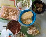 Foto langkah ke 1 dari resep Rujak buah bumbu kacang gula.