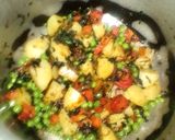 A picture of step 3 of Mix veg recipe and remake veg rice.