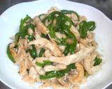 A picture of step 4 of Stir-Fried Pork and Bell Pepper.