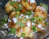 A picture of step 5 of Aloo Chaat.