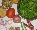 A picture of step 1 of Dal-Bhaji.