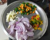 A picture of step 2 of Vegetables Fried Rice No Soya sauce.