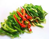 A picture of step 1 of Green Pepper with Homemade Sesame Sauce.