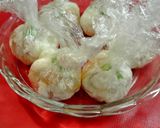 A picture of step 6 of Microwave-Steamed Shrimp and Hanpen Bites.