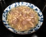 A picture of step 18 of Gourmet Italian Chicken Pasta Meatball Soup.