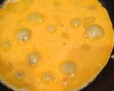 A picture of step 8 of Omurice (Rice Omelette).