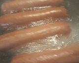 A picture of step 1 of Hotdogs with Egg-salad.