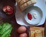 Foto langkah ke 1 dari resep 🍞Sandwich Roti Gandum🍅🥬🧀🍳.