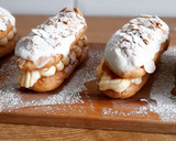 Foto del paso 6 de la receta: Eclairs sin gluten de crema y albaricoque con chocolate blanco