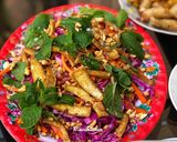 Hình bước làm 5 của món Gỏi Bắp Cải Tím Dầu Giấm Chay
