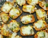 A picture of step 3 of Salted Crackers Mini Pizza Bites.