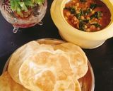 A picture of step 6 of Singhare ki poori (singhare aata ki puri/ water chestnut flour).