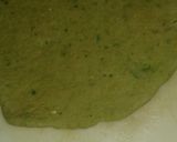 A picture of step 3 of Palak puri.