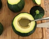 A picture of step 2 of Stuffed courgettes.