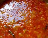 A picture of step 2 of Chanadal with plain rice.
