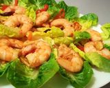 Foto del paso 10 de la receta: Ensalada de langostinos con pimientos asados
