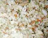A picture of step 2 of Badam chutney.