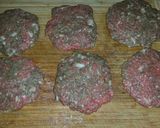 A picture of step 2 of T's Bomb Cheese Burger.