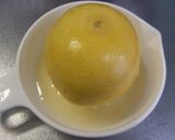 A picture of step 1 of Grapefruit Frozen Yogurt.