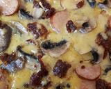 A picture of step 5 of My Mushroom & Smoked cooked sausage omelette.
