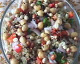 A picture of step 6 of Chana Peanut and quinoa relish.