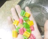 A picture of step 3 of Colourful papad/crackers.