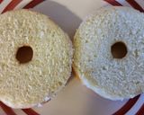 A picture of step 1 of Glazed Doughnut Breakfast Sandwich.