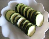 A picture of step 1 of Shrimp and Zucchini Stir Fried In Milk And Miso.