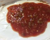 A picture of step 4 of 7ish Layer Taco dip!!.