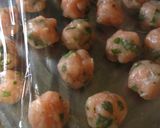A picture of step 3 of Shiso Leaf Tsukune with Salt Sauce.