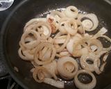 A picture of step 1 of Sautéed onions.