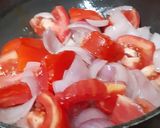 A picture of step 2 of Paneer- matar - capsicum vegetable.