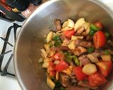 A picture of step 3 of Arroz Malandro (ribeye Steak Rice).