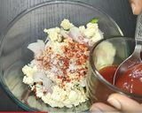 A picture of step 3 of Paneer sandwich recipe.