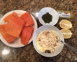 A picture of step 1 of Salmon with Garlic Butter and Capers.