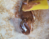 Foto del paso 3 de la receta: Panqueques de coco rellenos de dulce de leche💣