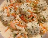 Une image de l'étape 8 de Boulettes de Cabillaud lait de coco julienne de légumes.
