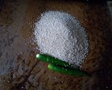 A picture of step 2 of Aloo posto (potato with Poppy seed paste).