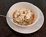 A picture of step 2 of Chicken Salad Stuffed Tomato.