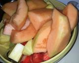A picture of step 1 of Fruit Punch (all natural).