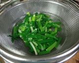 A picture of step 4 of Tender Squid and Green Onions with Vinegar Miso Sauce.