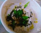 A picture of step 3 of Coconut peanut chutney.