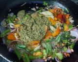 A picture of step 3 of Curry Leaf Pepper Chicken.