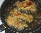 A picture of step 6 of Sharon's golden fried TURKEY chops.
