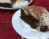 A picture of step 5 of Chocolate Cake with Cream Cheese and Chocolate Frosting.